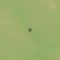 Shaded relief of the 55 km around H̨ammām-al-'Alīl, drawn from the GMTED2010 grid