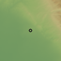 Shaded relief of the 55 km around Mandalī, drawn from the GMTED2010 grid