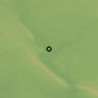 Shaded relief of the 55 km around Šayẖ, drawn from the GMTED2010 grid