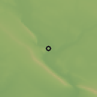 Shaded relief of the 55 km around Zuwiyyah, drawn from the GMTED2010 grid