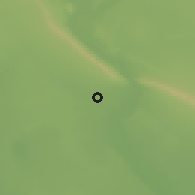 Shaded relief of the 55 km around Abū Qaţţaf, drawn from the GMTED2010 grid