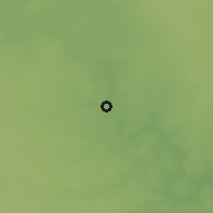 Shaded relief of the 55 km around Ālūs, drawn from the GMTED2010 grid