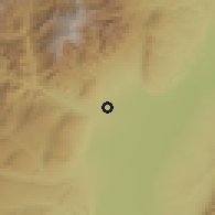 Shaded relief of the 58 km around Calilegua, drawn from the GMTED2010 grid