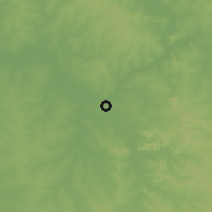 Shaded relief of the 57 km around Candelaria, drawn from the GMTED2010 grid