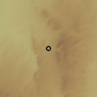 Shaded relief of the 56 km around Capilla del Monte, drawn from the GMTED2010 grid