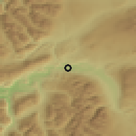 Shaded relief of the 52 km around Corcovado, drawn from the GMTED2010 grid