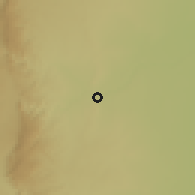 Shaded relief of the 56 km around Despeñaderos, drawn from the GMTED2010 grid