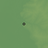 Shaded relief of the 56 km around Diamante, drawn from the GMTED2010 grid