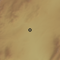 Shaded relief of the 57 km around El Tala, drawn from the GMTED2010 grid