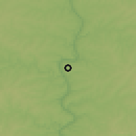 Shaded relief of the 57 km around Esperanza, drawn from the GMTED2010 grid