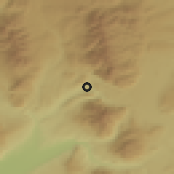 Shaded relief of the 52 km around Esquel, drawn from the GMTED2010 grid