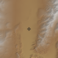 Shaded relief of the 57 km around Fiambalá, drawn from the GMTED2010 grid