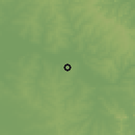Shaded relief of the 57 km around Almirante Brown, drawn from the GMTED2010 grid