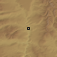 Shaded relief of the 54 km around Aluminé, drawn from the GMTED2010 grid