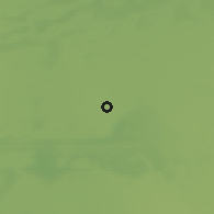 Shaded relief of the 54 km around Guatraché, drawn from the GMTED2010 grid