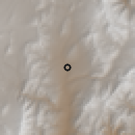 Shaded relief of the 58 km around Humahuaca, drawn from the GMTED2010 grid