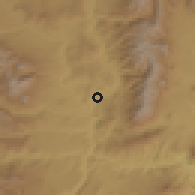 Shaded relief of the 54 km around Andacollo, drawn from the GMTED2010 grid