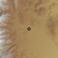 Shaded relief of the 58 km around Jujuy, drawn from the GMTED2010 grid