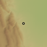 Shaded relief of the 57 km around La Cocha, drawn from the GMTED2010 grid