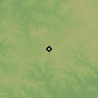 Shaded relief of the 57 km around Leandro N. Alem, drawn from the GMTED2010 grid
