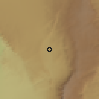Shaded relief of the 56 km around Mina Clavero-Villa Cura Brochero, drawn from the GMTED2010 grid