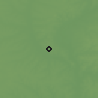 Shaded relief of the 56 km around Mocoretá, drawn from the GMTED2010 grid