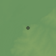 Shaded relief of the 56 km around Paraná, drawn from the GMTED2010 grid