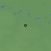 Shaded relief of the 55 km around Baradero, drawn from the GMTED2010 grid