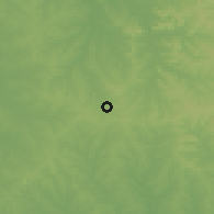 Shaded relief of the 57 km around San José, drawn from the GMTED2010 grid