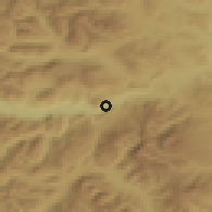 Shaded relief of the 53 km around San Martín de los Andes, drawn from the GMTED2010 grid
