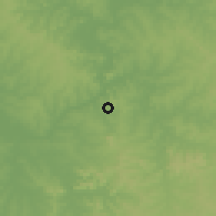 Shaded relief of the 57 km around Santa Ana, drawn from the GMTED2010 grid