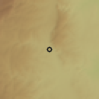 Shaded relief of the 56 km around Santa Rosa de Calamuchita, drawn from the GMTED2010 grid