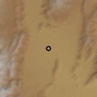 Shaded relief of the 57 km around Tinogasta, drawn from the GMTED2010 grid