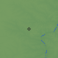 Shaded relief of the 56 km around Ubajay, drawn from the GMTED2010 grid