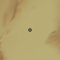Shaded relief of the 56 km around Villa El Salvador, drawn from the GMTED2010 grid