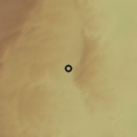 Shaded relief of the 56 km around Villa General Belgrano, drawn from the GMTED2010 grid