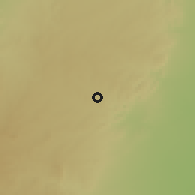 Shaded relief of the 56 km around Villa Parque Santa Ana, drawn from the GMTED2010 grid