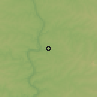 Shaded relief of the 57 km around Wanda, drawn from the GMTED2010 grid