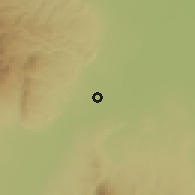 Shaded relief of the 58 km around Yuto, drawn from the GMTED2010 grid